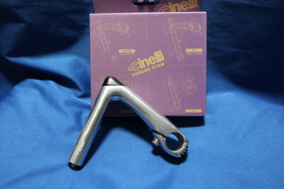 【高品質】 Cinelli 新品 デットストック 当時物 メイドインイタリア製 シルバー Va1 26.4mm 新品未使用 125mm ステム 101 チネリ ビンテージパーツ