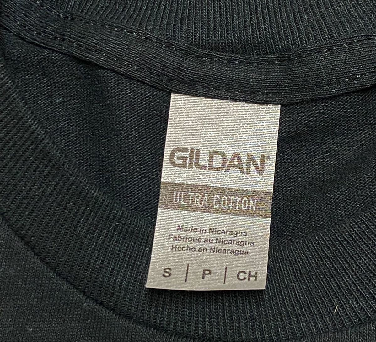 新品未使用 ギルダン 6oz ウルトラコットン 無地長袖Tシャツ ロンT ユニセックス 白黒2枚 S