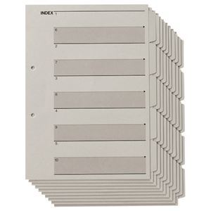 【初売り】 (まとめ) 【×15セット】 1パック(10組) グレー 5山+扉紙 2穴 A4タテ 見出しカード(エコノミータイプ) TANOSEE その他 【初売り】 (まとめ) 【×15セット】 1パック(10組) グレー 5山+扉紙 2穴 A4タテ 見出しカード(エコノミータイプ) TANOSEE その他