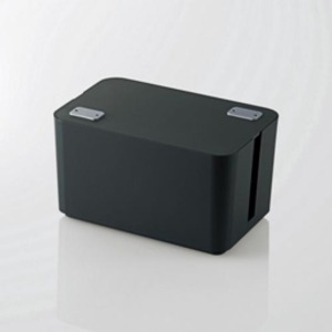 5個セット エレコム ケーブルボックス（4個口） ブラック EKC-BOX002BKX5_画像1