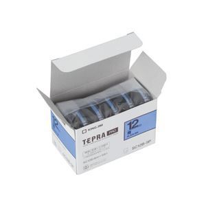 キングジム テプラ PRO テープカートリッジ パステル 6mm 青/黒文字 エコパック SC6B-5P 1パック(5個)