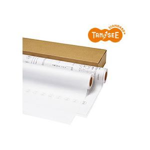 （まとめ）TANOSEE インクジェットプロッター用紙 トレペ80g A1ロール 594mm×50m 2本入×2箱
