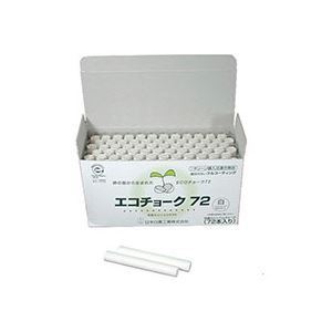 (まとめ) 日本白墨 エコチョーク72 白ECO-1 1箱（72本） 【×30セット】