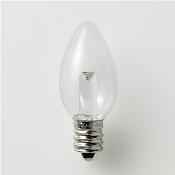 （まとめ） ELPA LED装飾電球 ローソク球形 E12 クリア電球色 LDC1CL-G-E12-G306 【×10セット】_画像2