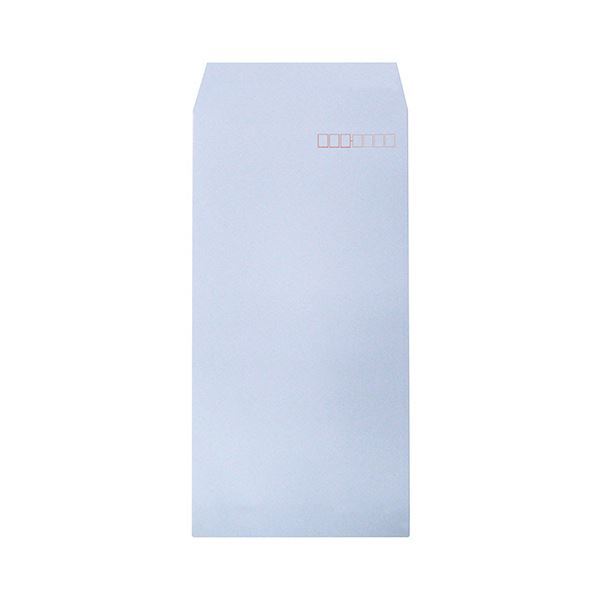 大特価 テープ付長3 透けないカラー封筒 ハート パステルアクア 1セット（500枚：100枚×5パック） XEP274 封筒