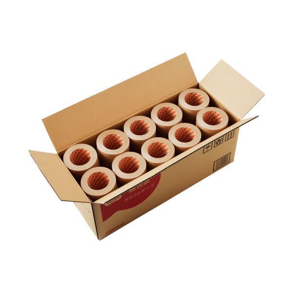 【即納&大特価】 (まとめ)TANOSEE 1箱(50巻)【×3セット】 48mm×50m 無包装クラフトテープ 粘着テープ 【即納&大特価】 (まとめ)TANOSEE 1箱(50巻)【×3セット】 48mm×50m 無包装クラフトテープ 粘着テープ