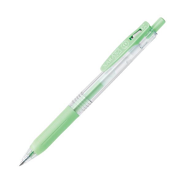 (まとめ) ゼブラ ゲルインクボールペン サラサクリップ 0.5mm ミルクグリーン JJ15-MKG 1本 【×100セット】