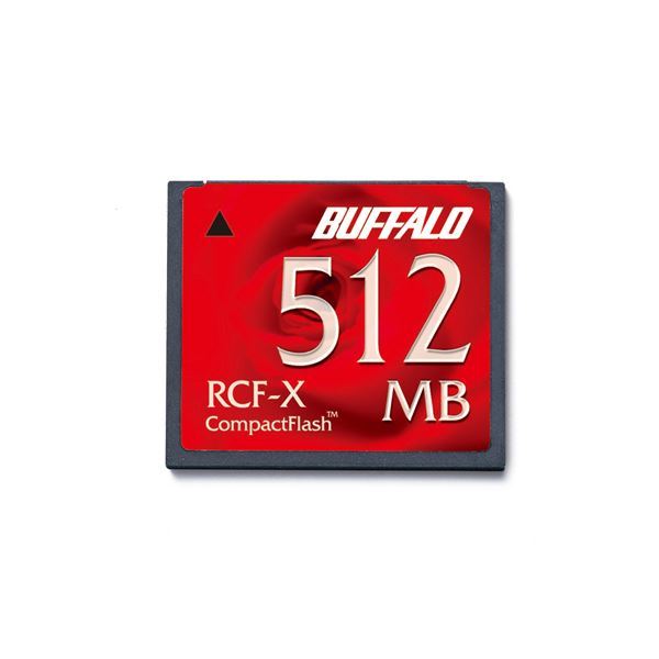 (まとめ) バッファロー コンパクトフラッシュ 512MB RCF-X512MY 1枚 【×5セット】
