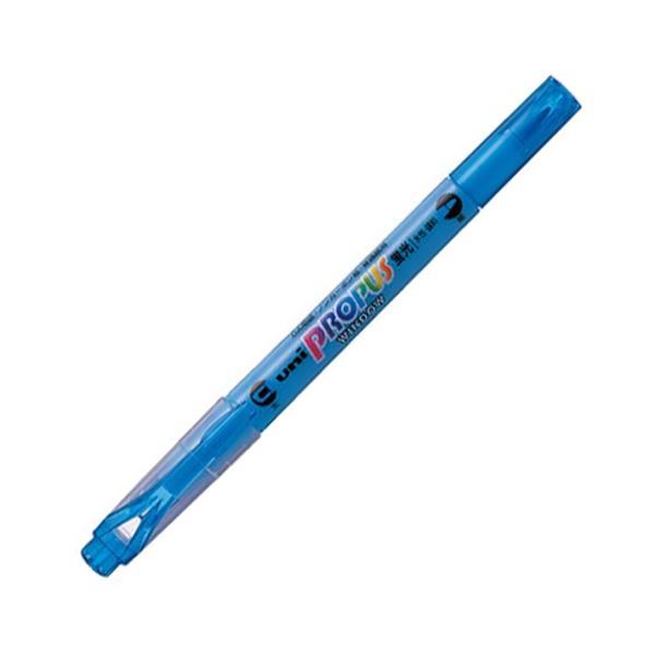 (まとめ) 三菱鉛筆 蛍光ペン プロパス・ウインドウスカイブルー PUS102T.48 1本 【×100セット】