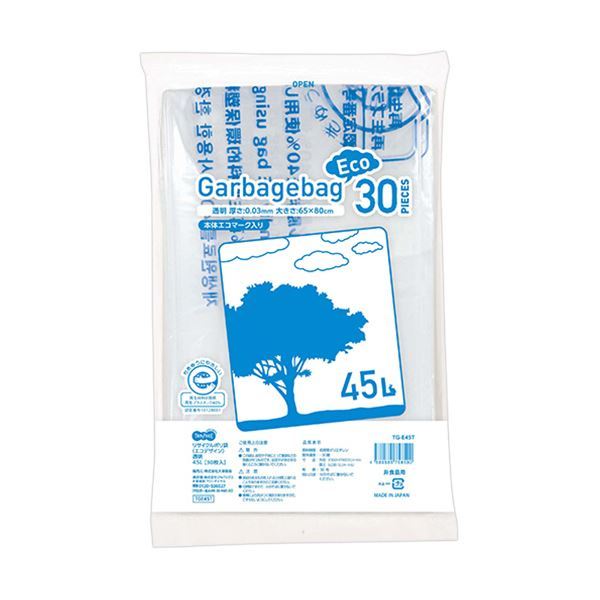 最新作 (まとめ)TANOSEE リサイクルポリ袋(エコデザイン)透明 1パック(30枚)【×10セット】 45L その他 最新作 (まとめ)TANOSEE リサイクルポリ袋(エコデザイン)透明 1パック(30枚)【×10セット】 45L その他