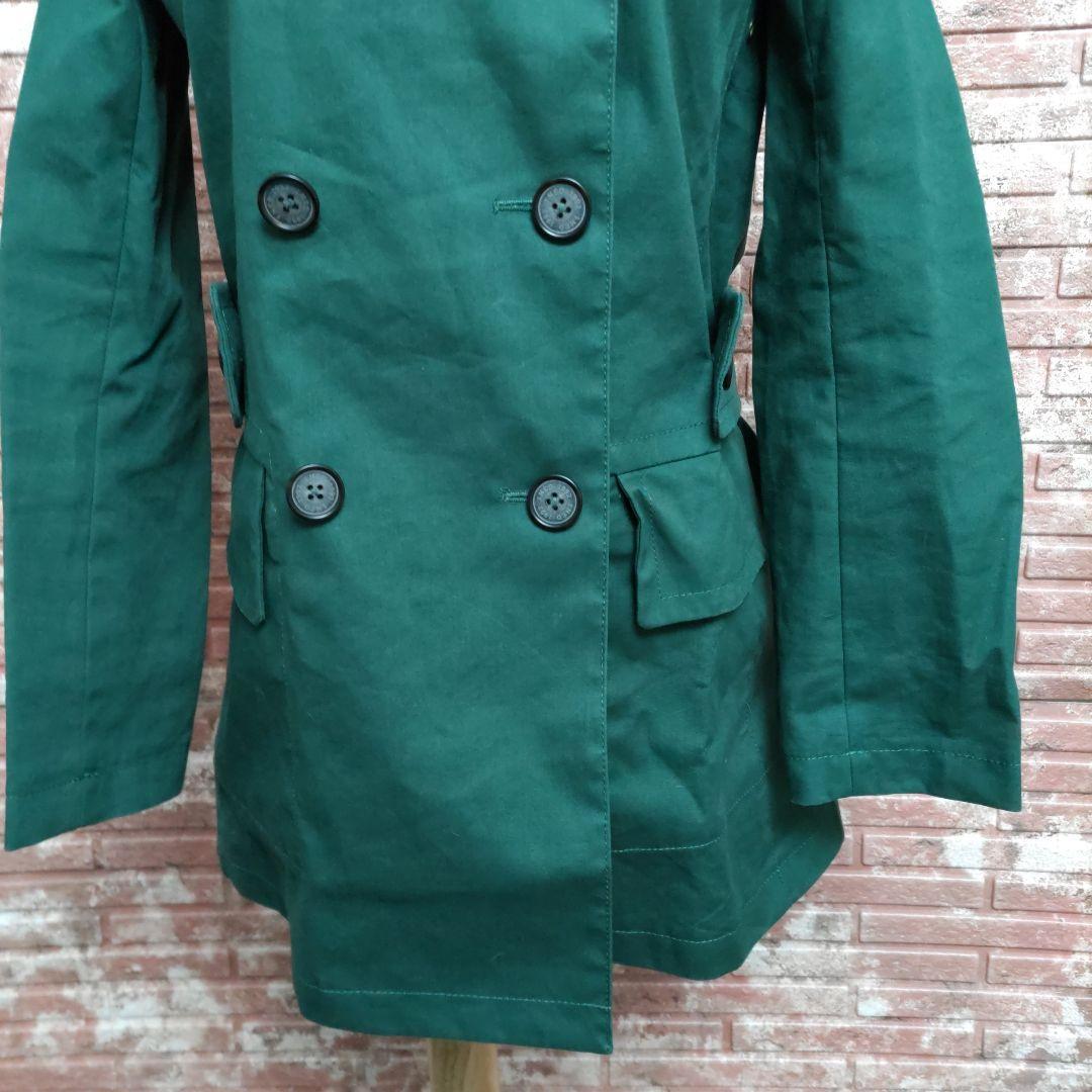 INED Ined short cotton 100% trench coat green 7 number 