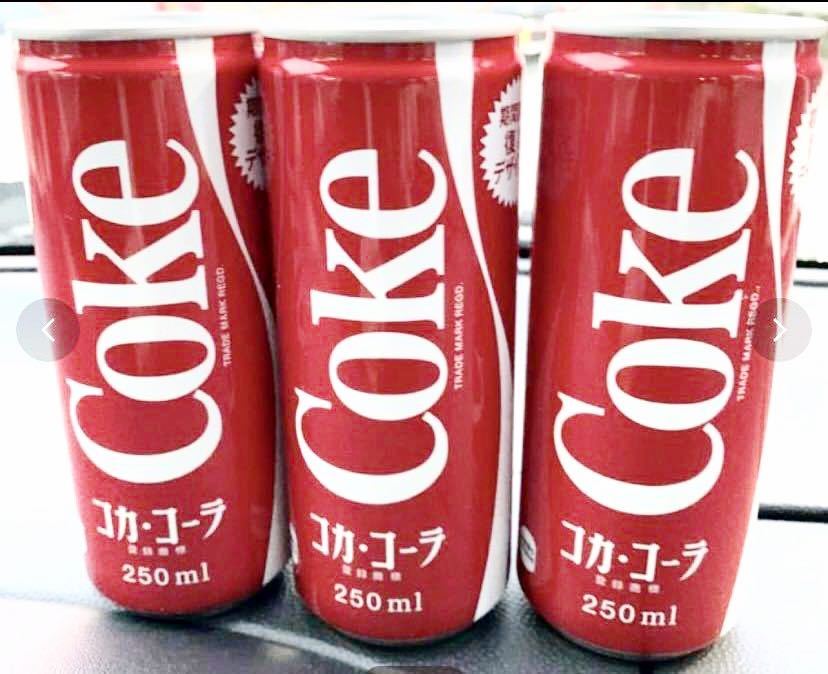 沖縄限定 コカコーラ復刻デザイン３缶