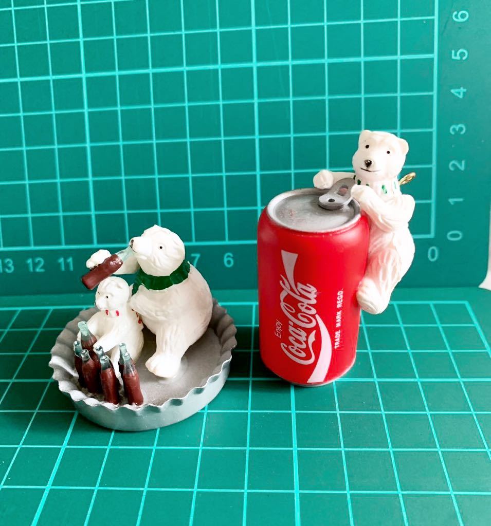 コカコーラ★シロクマ★ミニ★フィギュア★２個セット中古品★_画像4