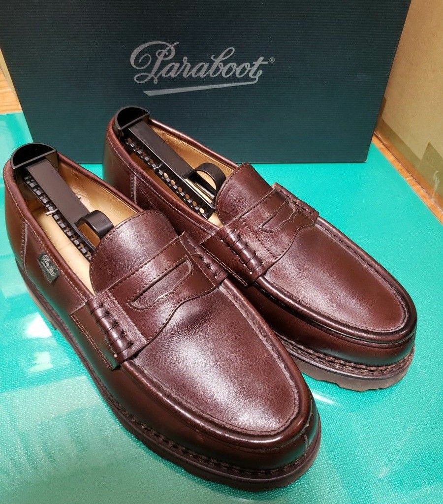 再再再..販 美品 PARABOOT パラブーツ REIMS ランス CAFE ブラウン