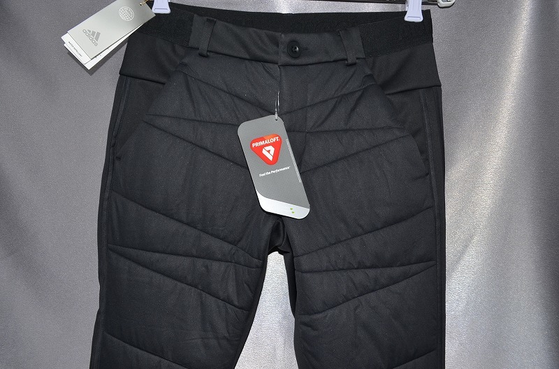 新品 85 アディダス 中綿 中わたパンツ 防風 保温性 撥水 伸縮性 ブラック adidas Golf_画像2