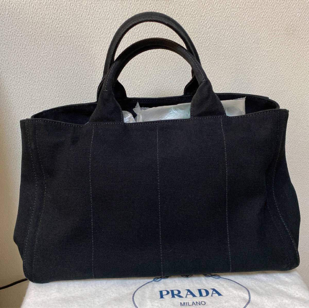 PRADA カナパ ビジュー プラダカナパ 2way Lサイズ 即日発送致します