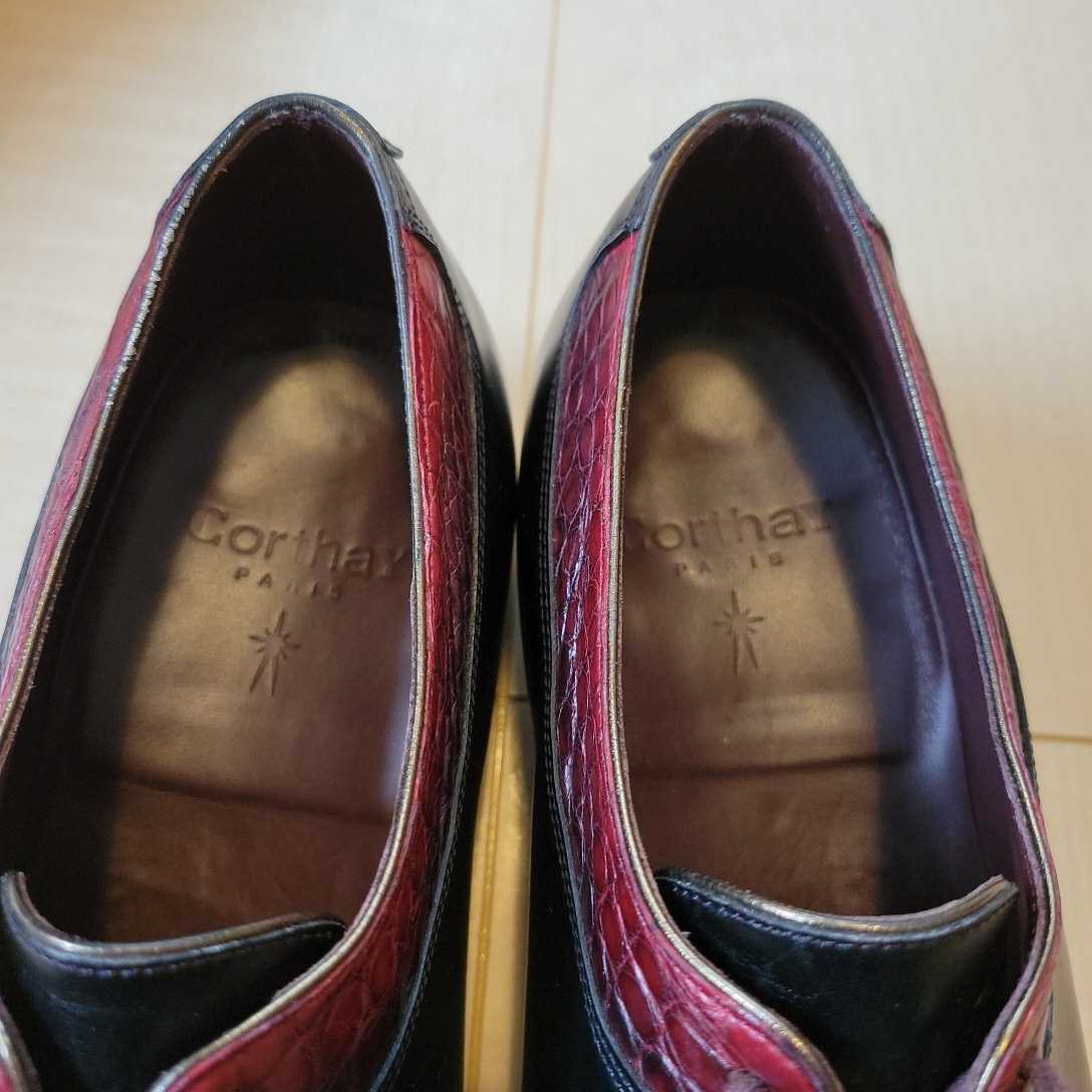 ☆Corthay DUKE コルテ クロコダイル コンビ シューズ