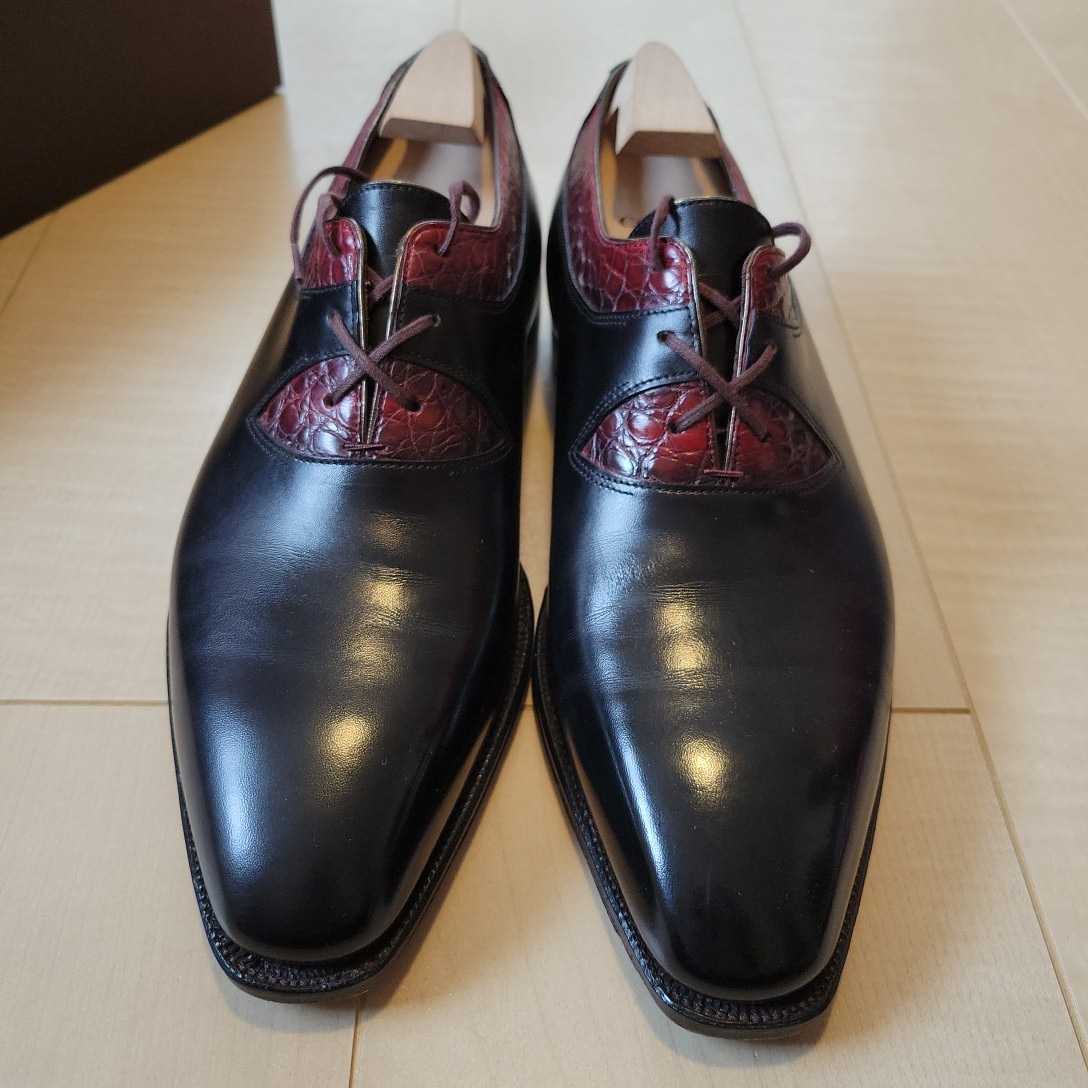 ☆Corthay DUKE コルテ クロコダイル コンビ シューズ | pcmlawoffices.com