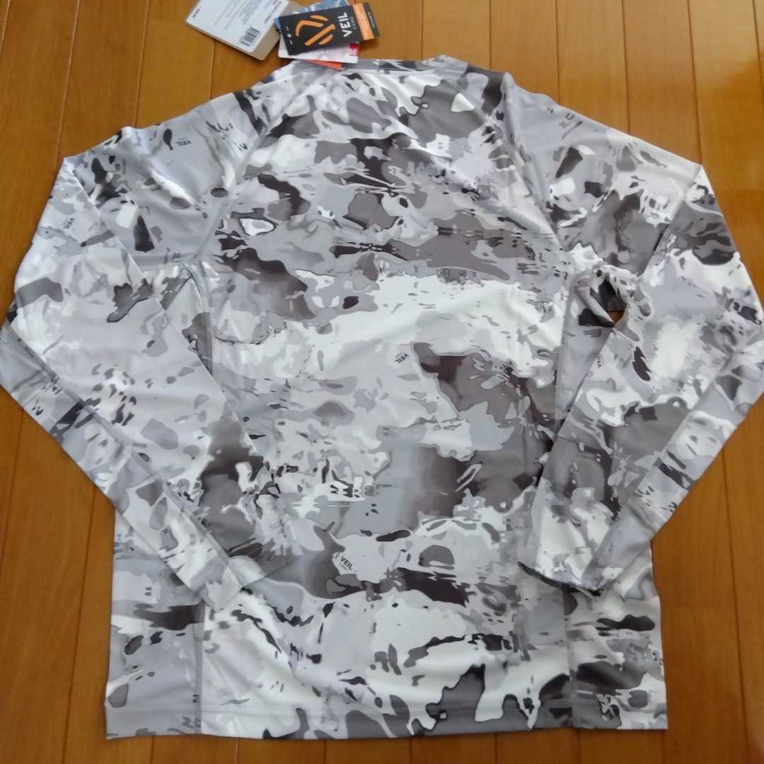 SIMMS シムス SolarFlex LS Crewneck Print Cloud Camo Grey US:L JP:XL ソーラーフレックス　クルーネック　プリント　シャツ_画像6