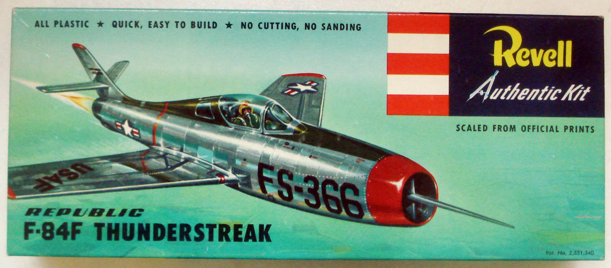 REVELL 英レベル／ リパブリック F-84F サンダーストリーク (1/54) プレSキット
