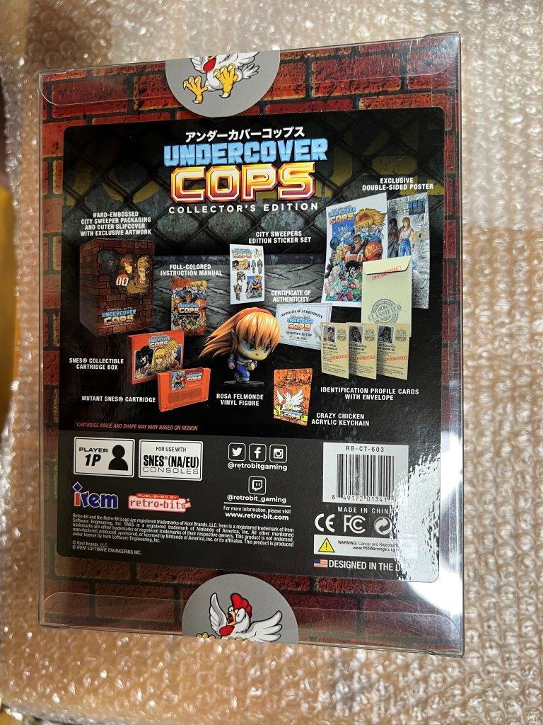 SFC レトロビット北米限定版 アンダーカバーコップス コレクターズ版 / UNDERCOVER COPS RetroBit COLLECTORS Edition 新品未開封 送料無料