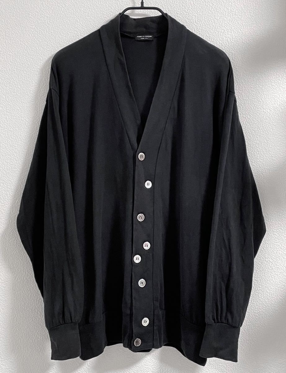 名作 80年代 COMME des GARCONS HOMME PLUS ランダムボタン カーディガン (コムデギャルソンオムプリュス アーカイブ 80s archive vintage