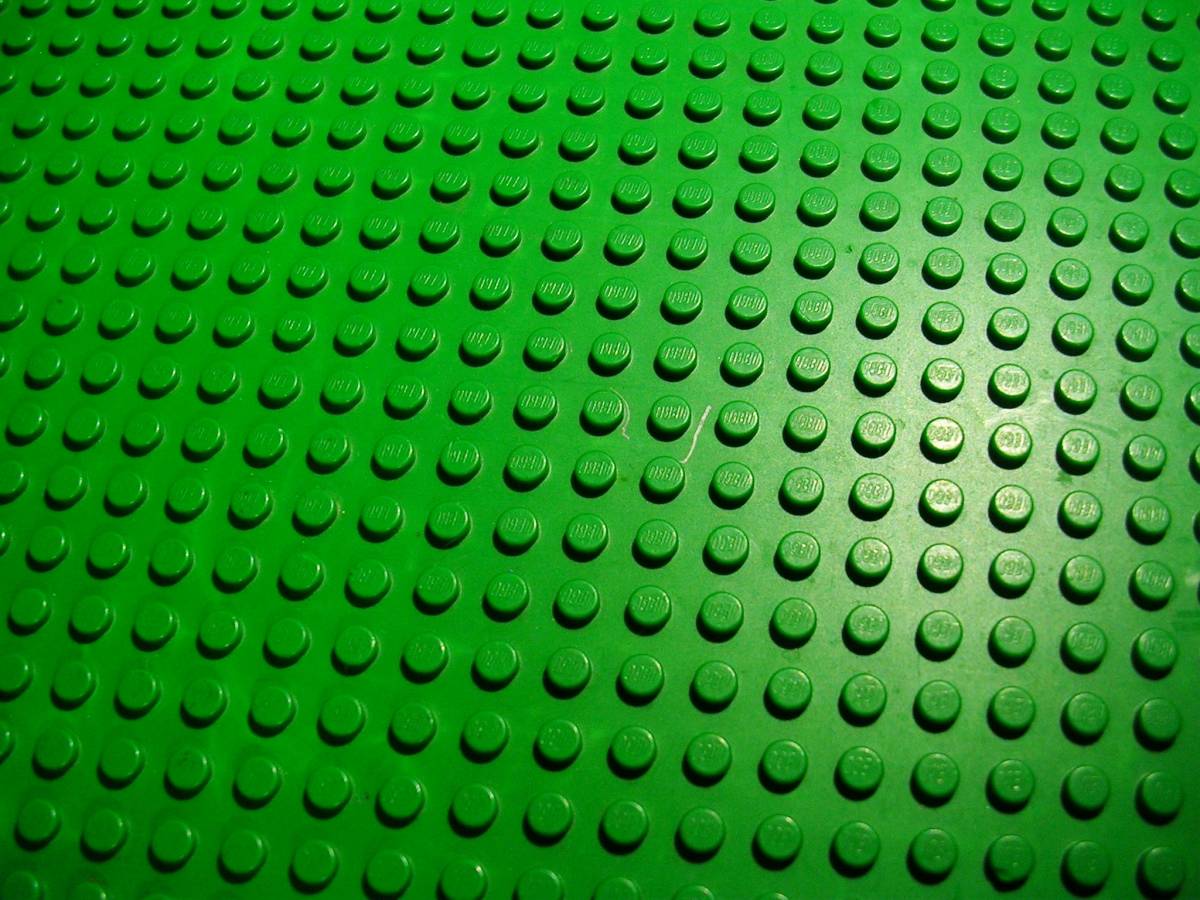 （LEGO）レゴプレート緑2枚（傷・汚れ・凹み有り）の画像8