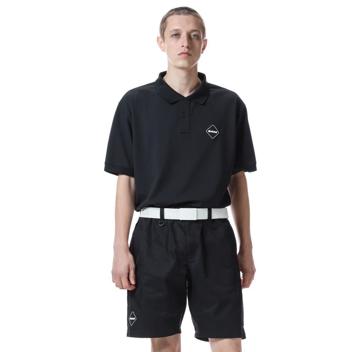 【新品未使用】 22SS 新品 FCRB f.c real bristol エフシーレアルブリストル SOPHNET ソフネット EMBLEM POLO SHIRT ポロシャツ BLACK 黒色_画像3