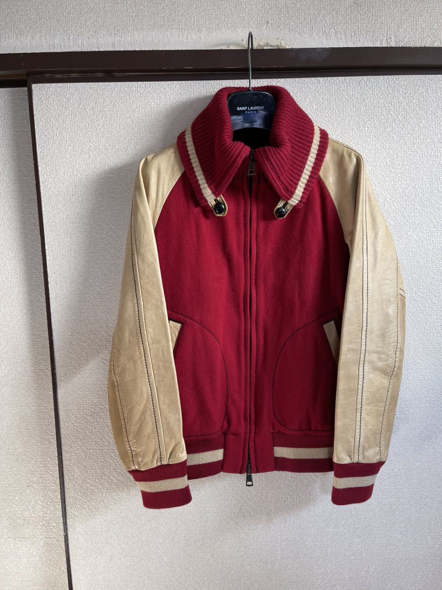 即完売商品】 NUMBER NINE ナンバーナイン 袖レザースタジャン