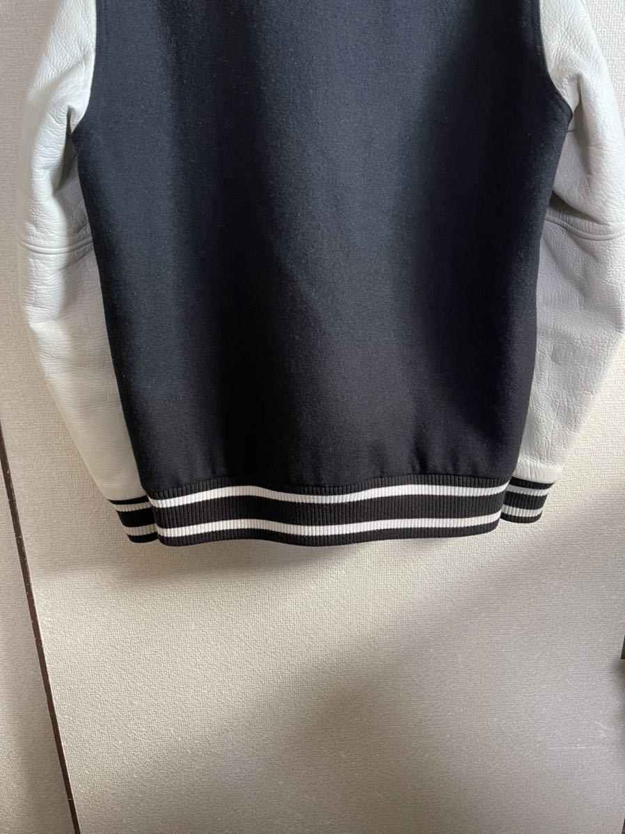 【即決】【良品】 FCRB f.c real bristol エフシーレアルブリストル SOPHNET ソフネット VARSITY JACKET 袖レザースタジャン ブルゾン_画像6