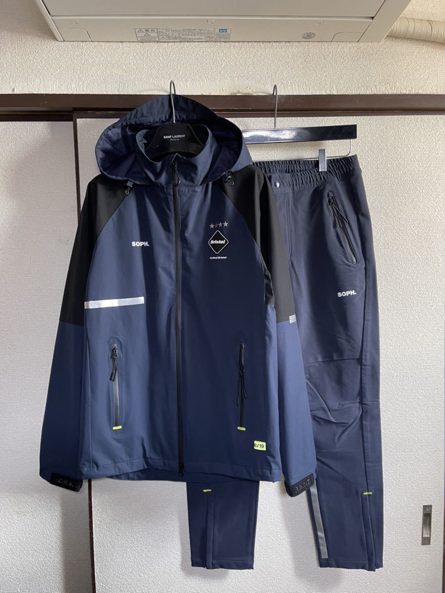 【良品】【セットアップ】 FCRB f.c real bristol エフシーレアルブリストル SOPH ソフ WARM UP JACKET ＋ WARM PANTS ジャケット パンツ_画像1