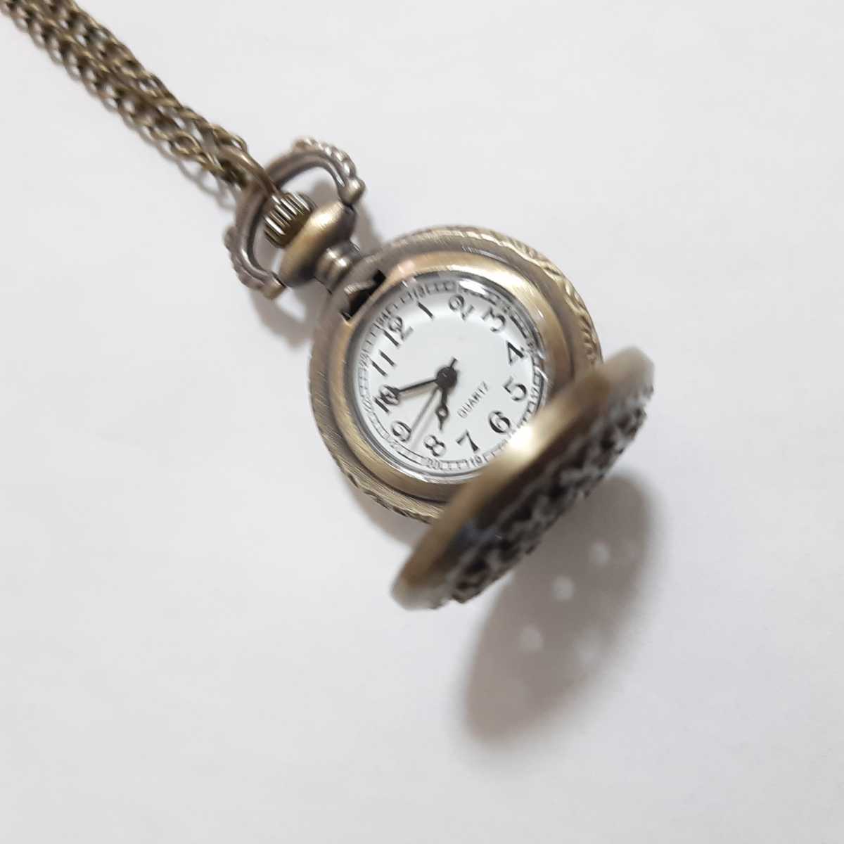 新品　時計　ネックレス　懐中時計　コンパクトタイプ　16