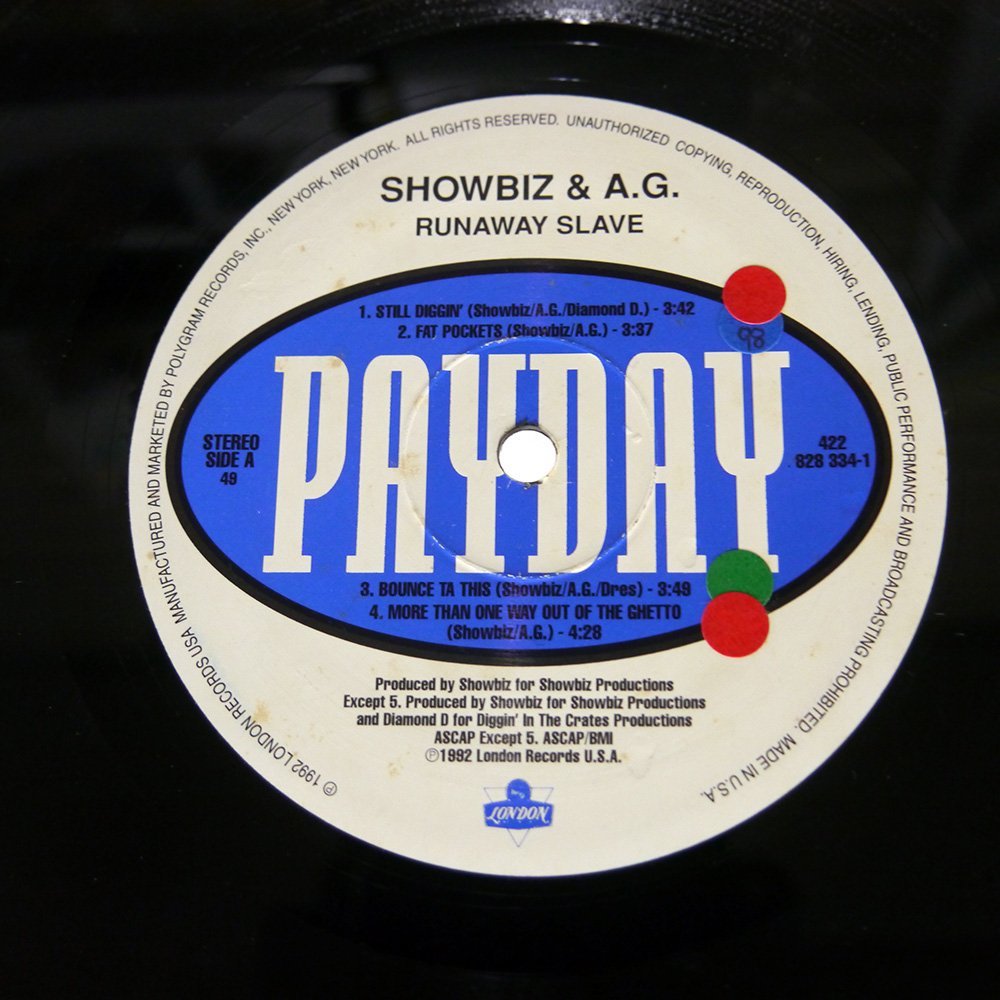 返品不可】 SHOWBIZ A.G. Runaway Slave ecousarecycling.com