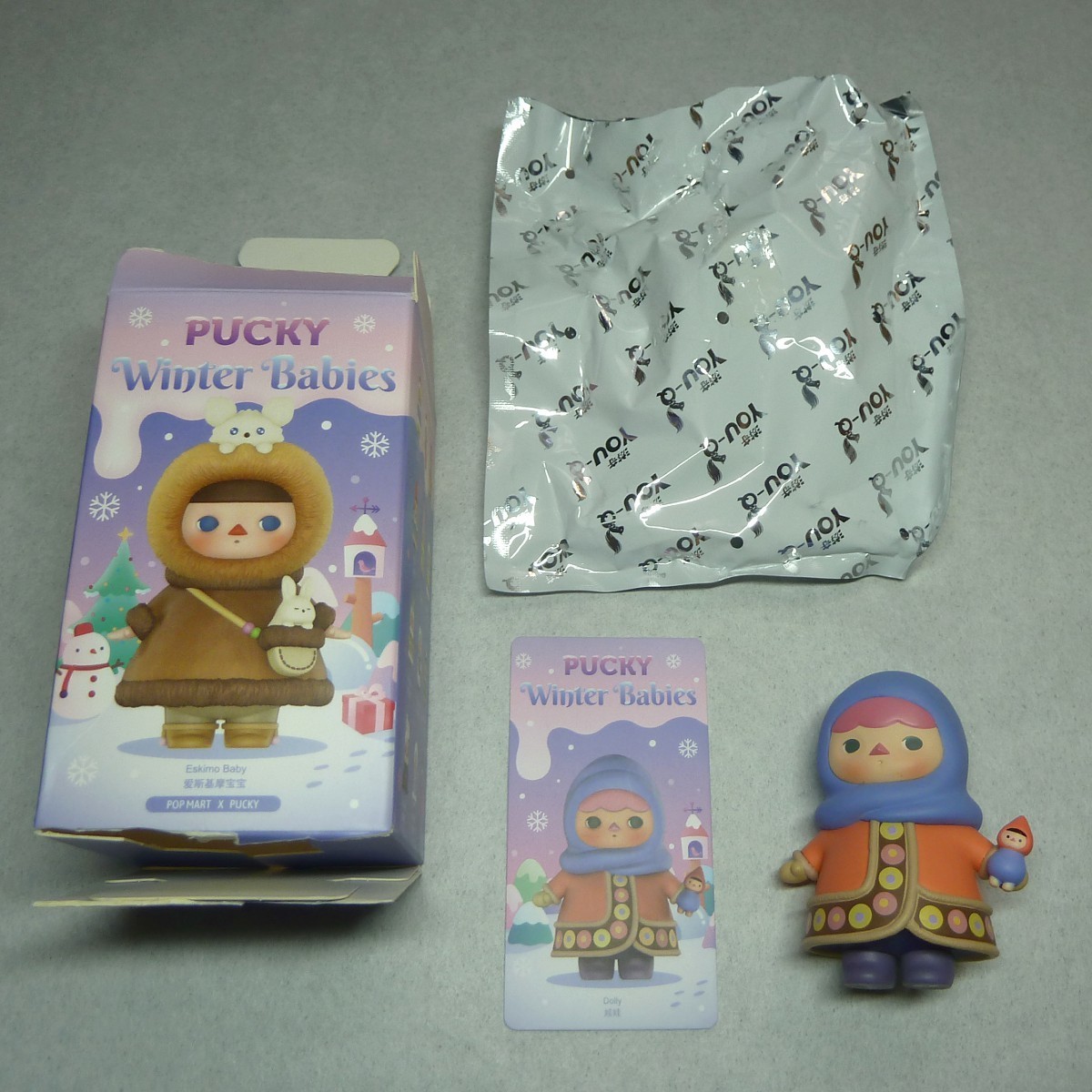 フィギュア　Dolly　ドーリー　PUCKY　Winter　Babies　ポップマート　POPMART　マスコット　人形_画像2