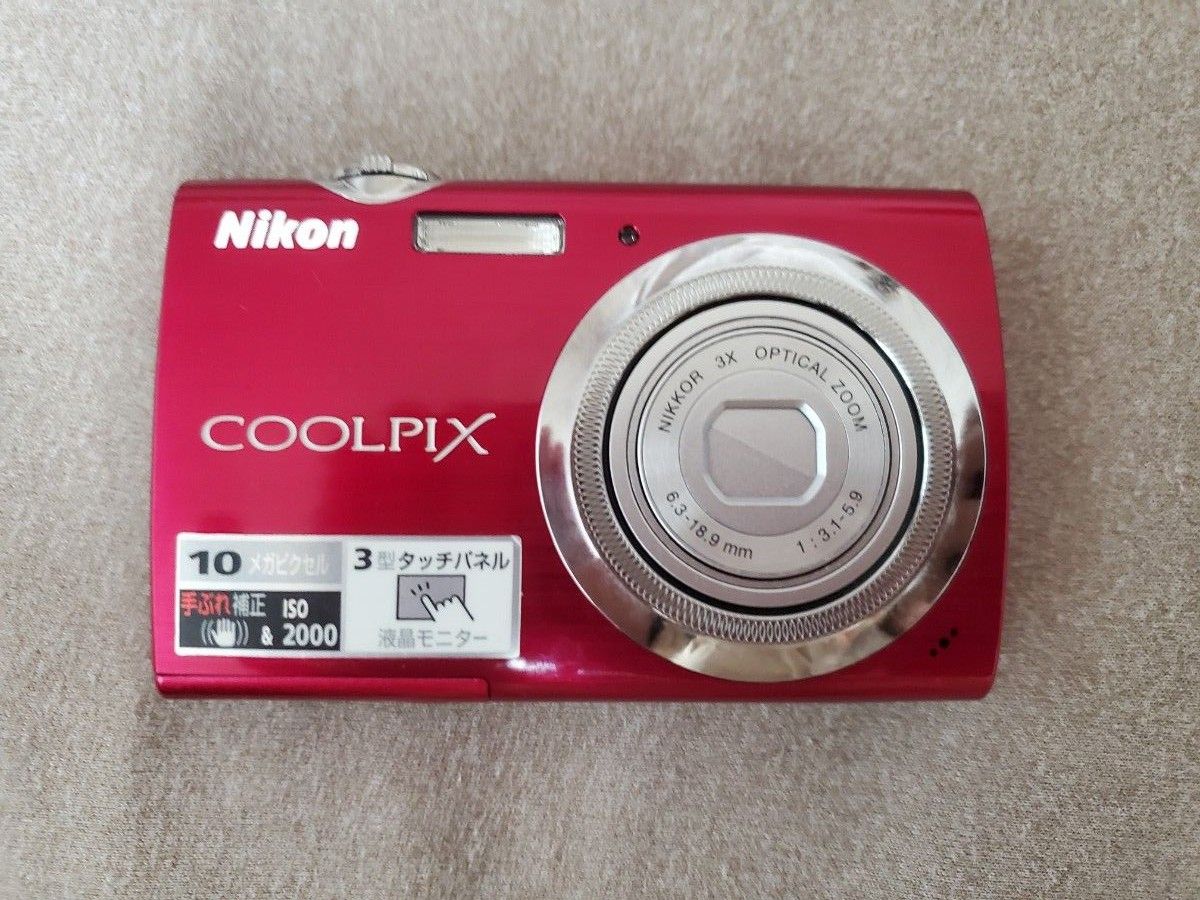 ●美品 Nikon COOLPIX S230 ニコン クールピクス デジタルカメラ デジカメ D1839