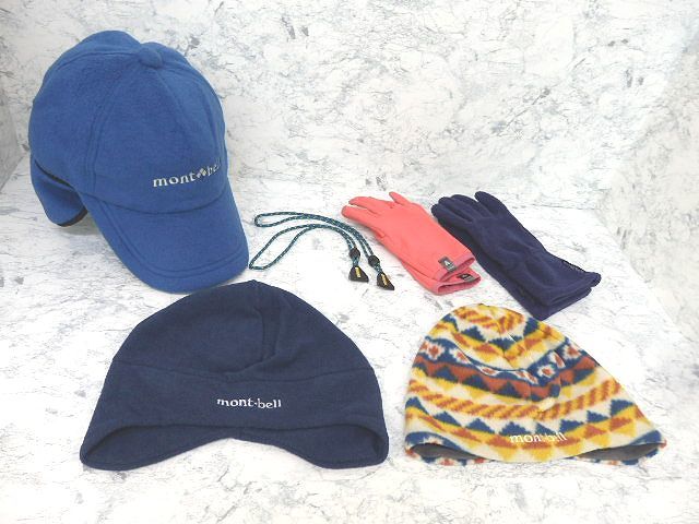 モンベルキッズ 帽子と手袋
