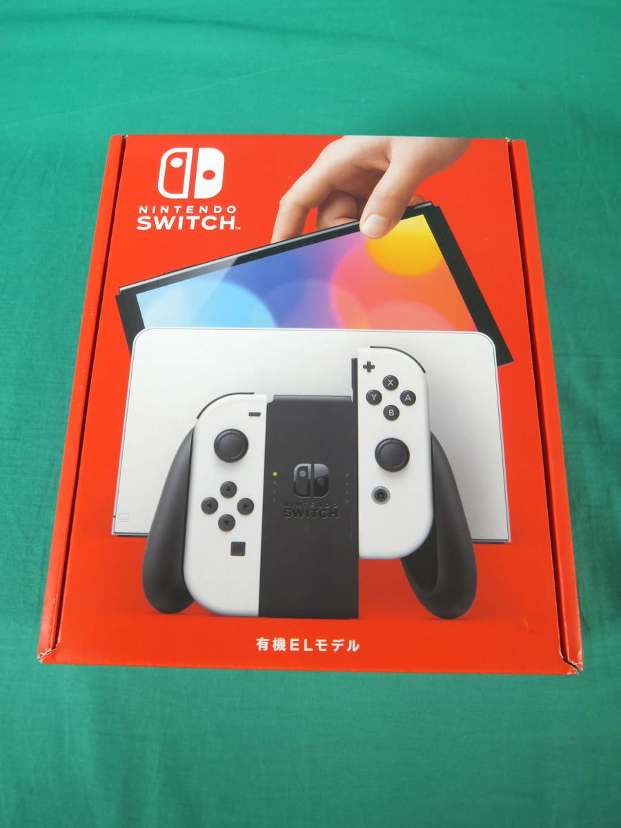 60/Q042★ニンテンドースイッチ本体★Nintendo Switch 本体 有機ELモデル White  ホワイト★HEG-S-KAAAA★店舗印なし★未使用品