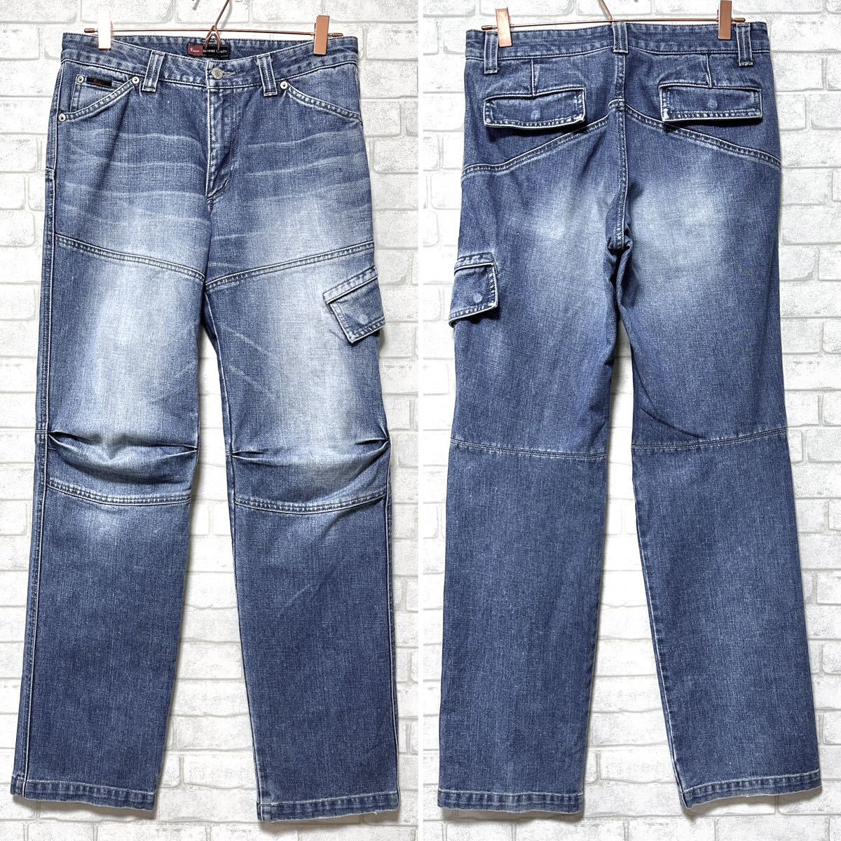 EDWIN Edwin Denim брюки-карго переключатель цельный разрезание W81cm