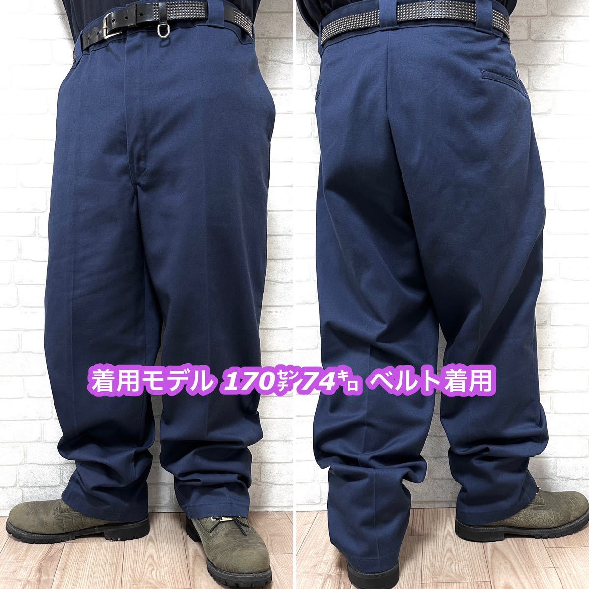 Dickies 874NV ビッグシルエット W44・112cm ワークパンツ_画像3