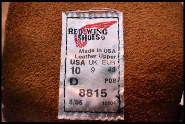 メーカー包装済】【メーカー包装済】RED WING 8815 (絶版) モンキー