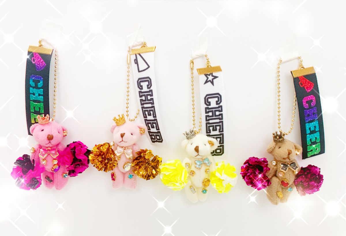 コメント必須】CHEER ジュエリーベア チャーム ポンポン コメント必須】CHEER ジュエリーベア チャーム ポンポン