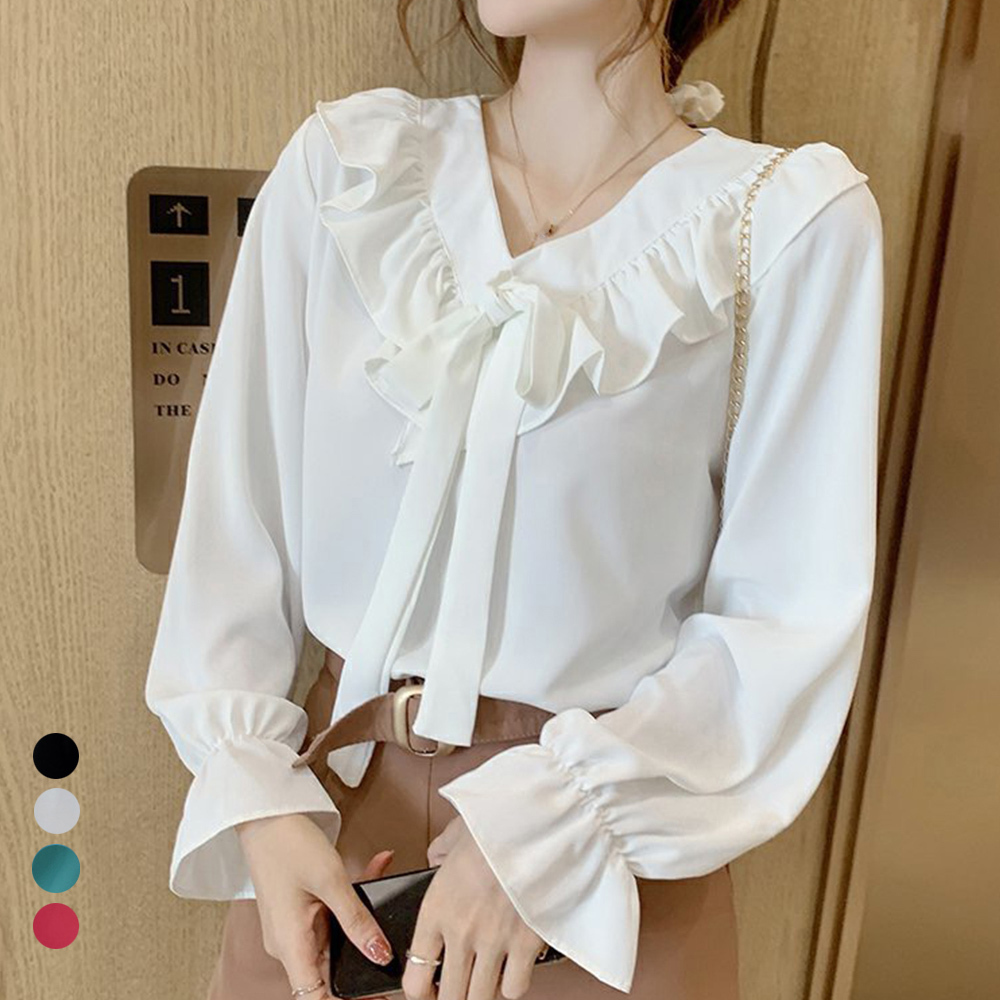 販売安い 新品未使用 unused ribbon shirt ボウタイシャツ educacao