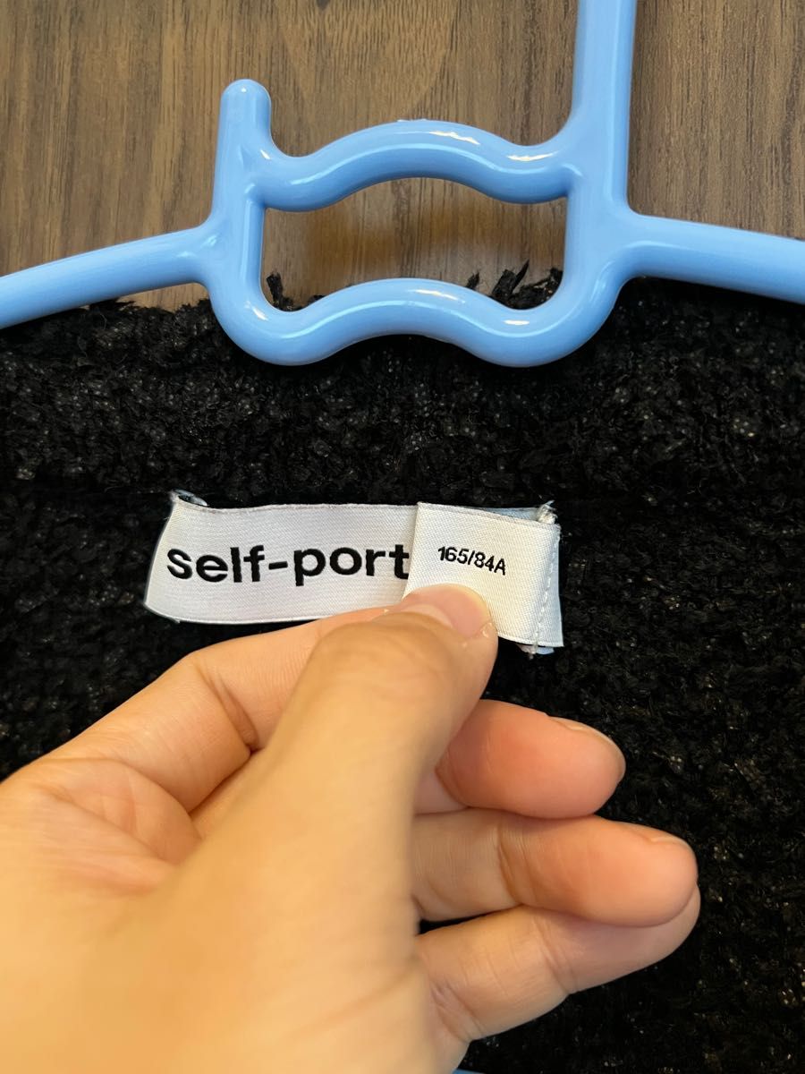 ☆新品☆ self portrait クリスタル ブークレーカーディガン ブラック