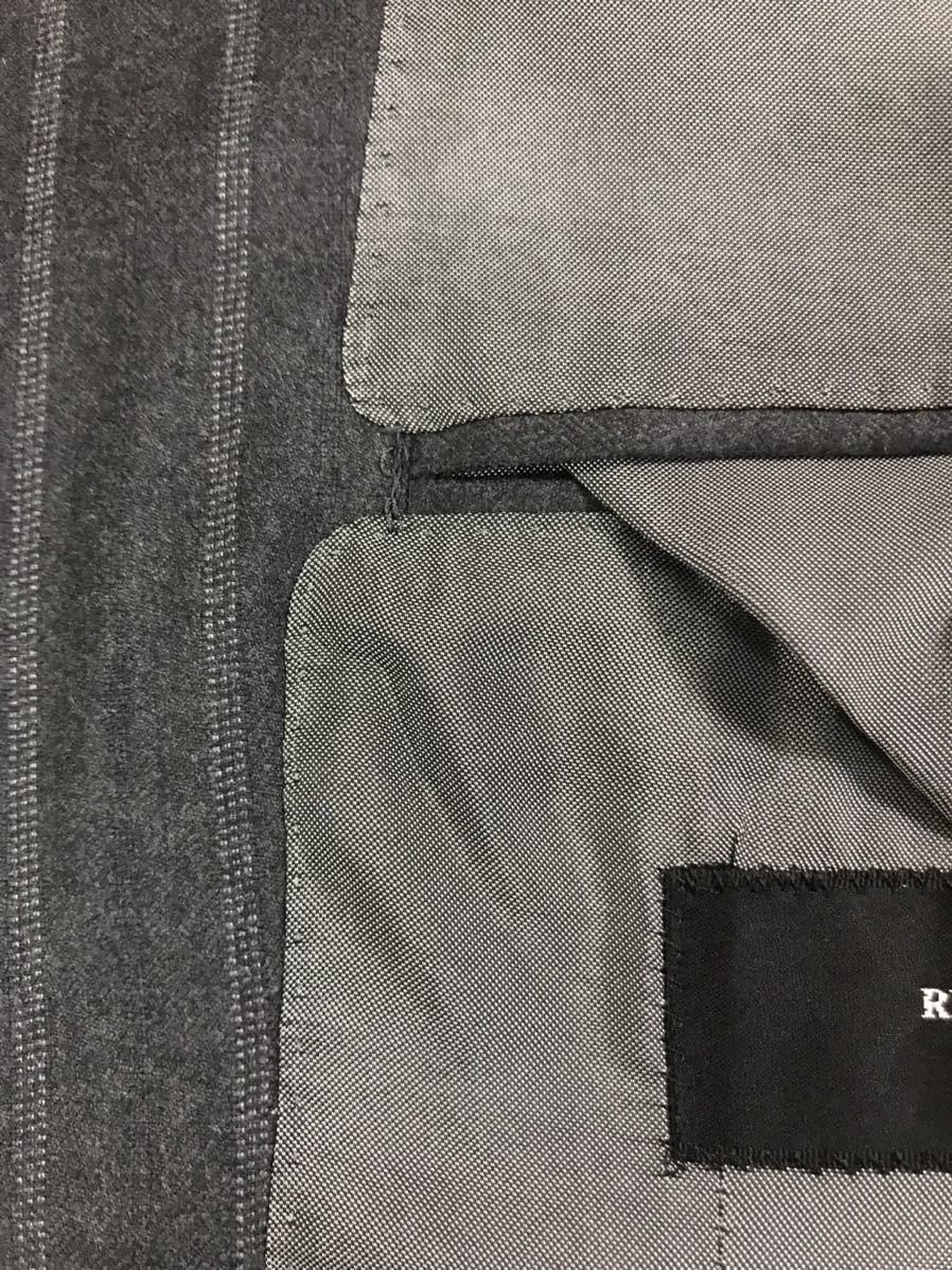  highest peak high-end lable hand proportion many [RING JACKET MEISTER ring ja Kett Meister ] charcoal gray finest quality wool cloth made in Japan 