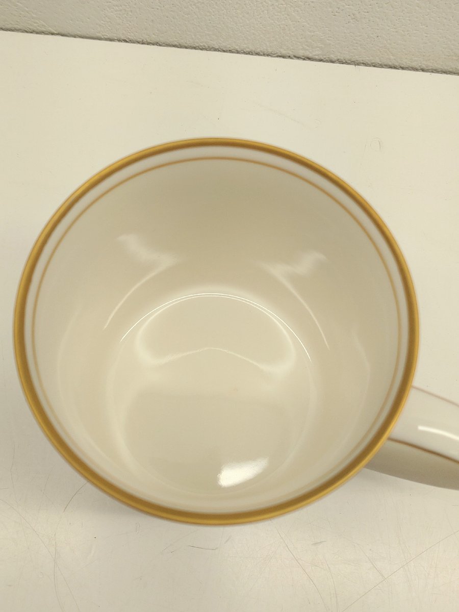 【未使用品】HANAE MORI ハナエモリ カップ＆ソーサー２客セット 蝶模様 ティーカップ レトロ アンティークの画像8