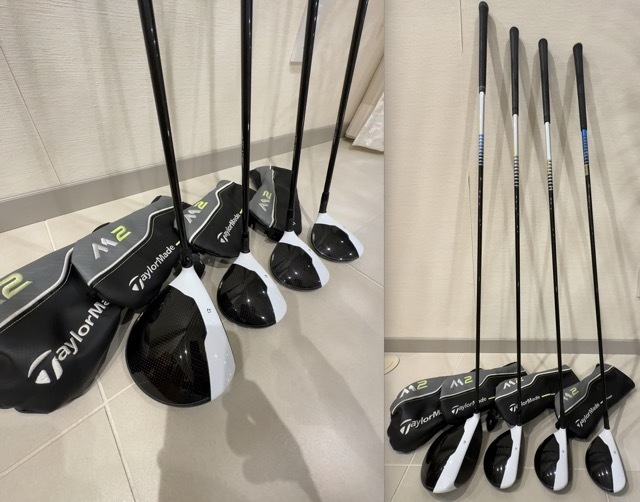 希少★テーラーメイド4本セット【M2・DR＋3W＋5W＋7W】【PT6x・SF8s・SF8s・PT8x】