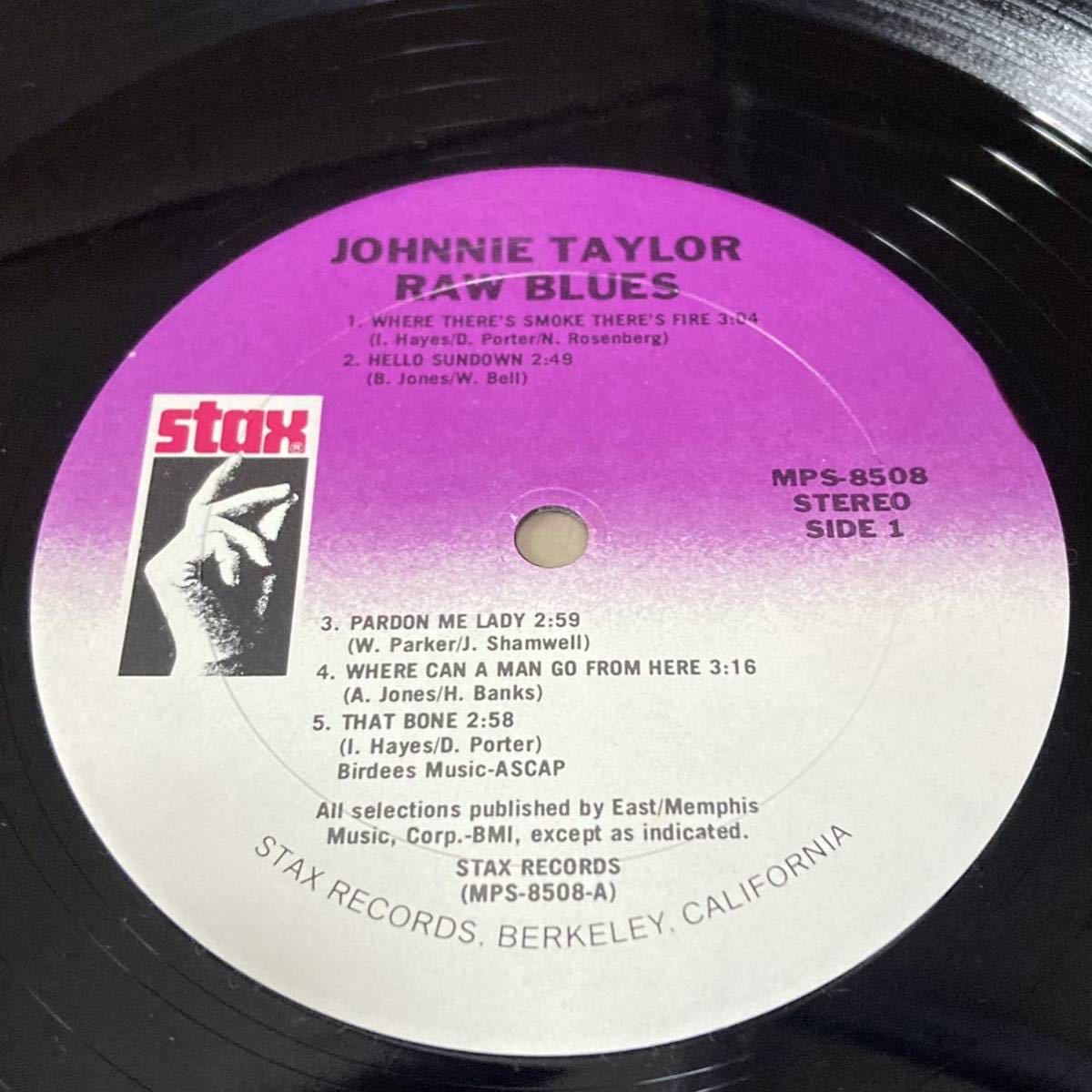 ★ JOHNNIE TAYLOR / RAW BLUES ★ USA盤 ★_画像7