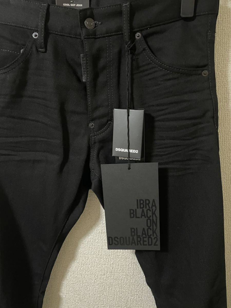 新品 正規品 新作!ディースクエアード ブラック デニム 44 IBRA COOL GUY JEAN