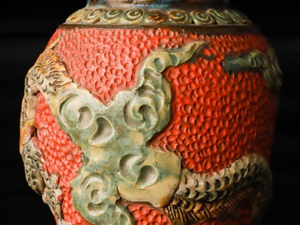 ができませ 琉球 花器 送料込み0305 lDHoK-m69515494270 浮き彫り龍紋