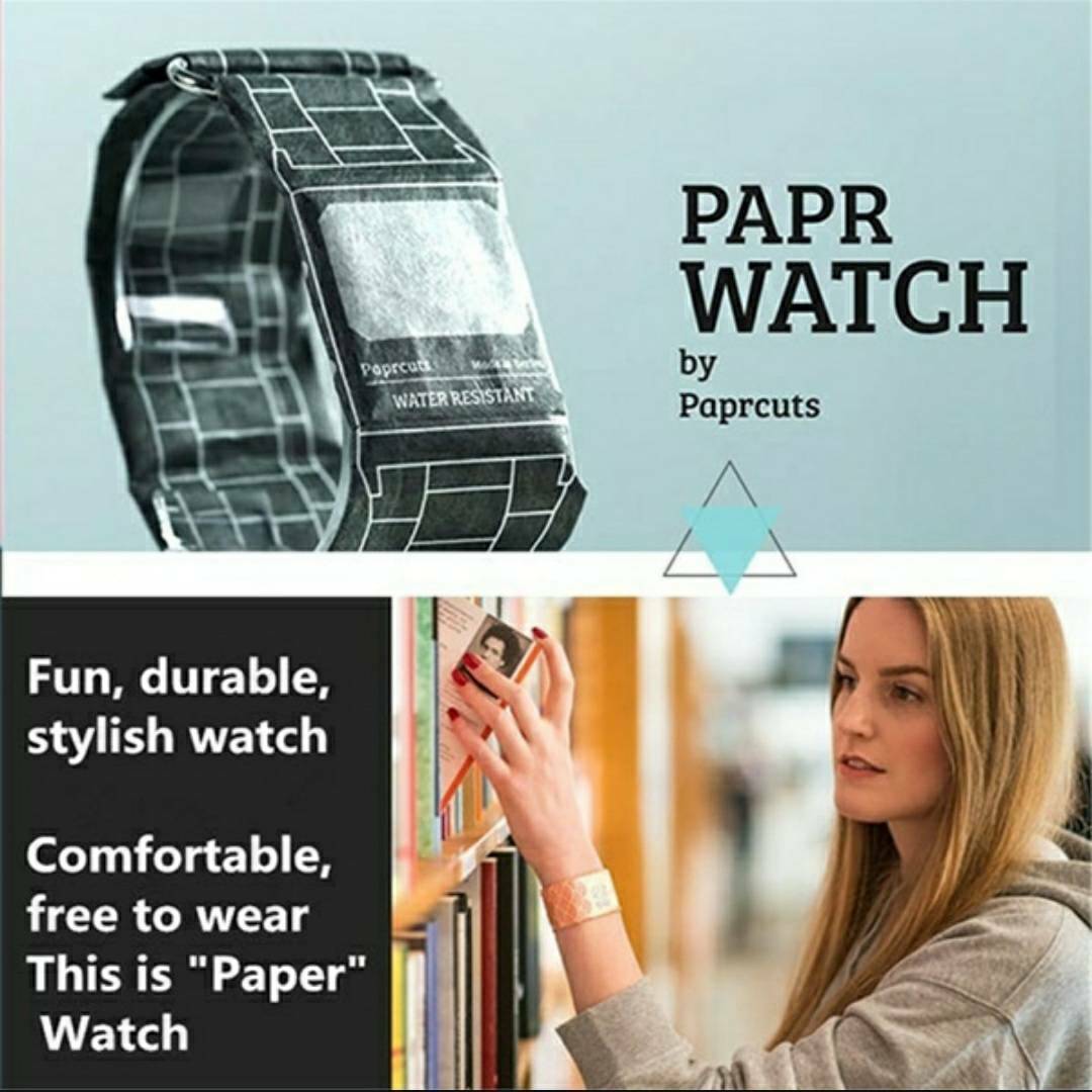  new goods unused paper clock paper watch lady's men's unisex man and woman use wristwatch digital waterproof 42147